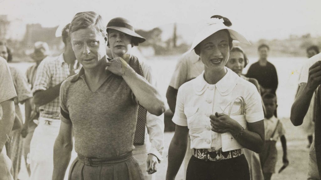 Photo of Edward VIII and Mrs Simpson on holiday