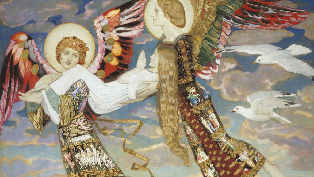 St Bride embroidery by John Duncan