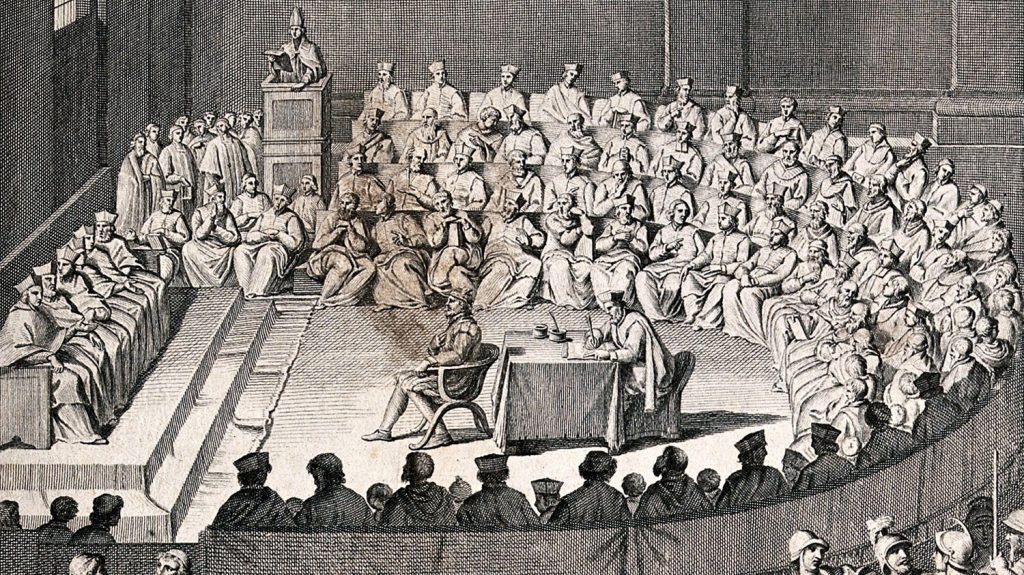 Engraving of the Council of Trent