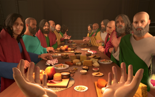 Last supper scene in the game I Am Jesus Christ