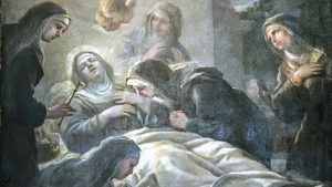 Death of St. Scholastica by Luca Giordano