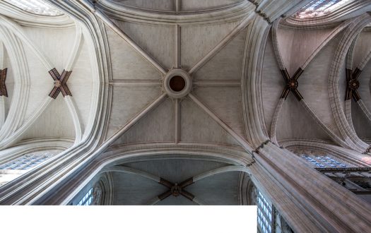 The vaulting of Nantes Cathedral