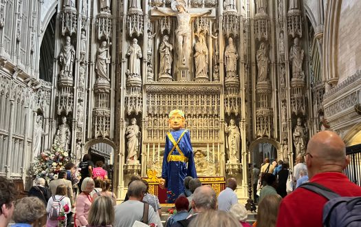 Puppet of St Alban in St Albans Cathedral